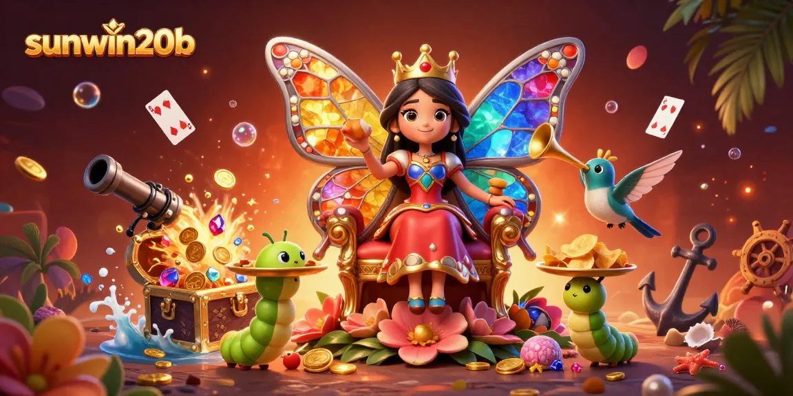 Play with sunwin20b to collect treasures and enjoy thrilling casino games in a vibrant underwater scene.