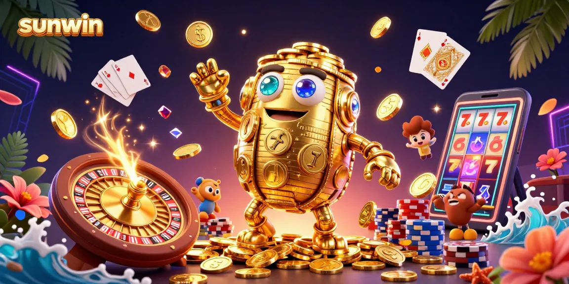 Engage in thrilling gameplay with sunwin's dynamic casino experience featuring golden golem and winning elements.